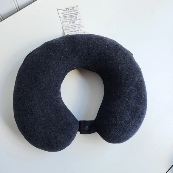 Memory Foam U Shaped Travel Sleep Pillow Head Back Neck Support Cushion Black 11 - Picture 1 of 7